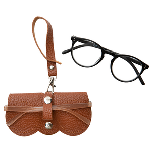 Mjukt glasögonfodral med clip