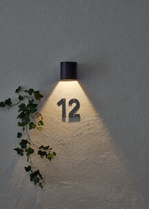 Liten fasadbelysning solcell, downlight Northlight 