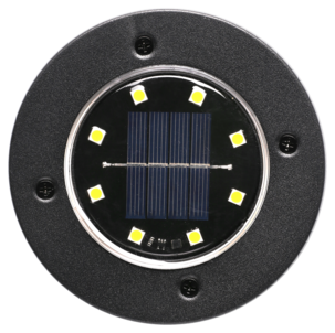 Solcellslampa decklight avtagbart markspjut, 1-pack