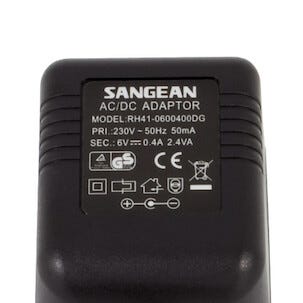 Nätadapter 6 V DC/0,4 A