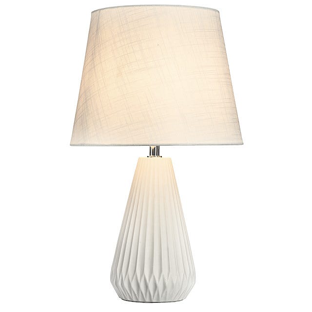 Northlight bordlampe med skjerm, høyde 46,5 cm | Clas Ohlson Northlight bordlampe i porselen, Leopard | Clas Ohlson