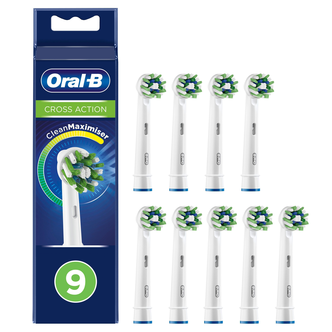 Oral-B Cross Action, borsthuvud, vit
