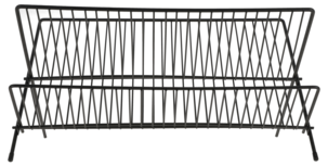 Oppvaskstativ i metall, sammenleggbart 48 cm