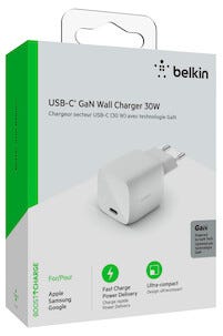 Belkin BoostCharge USB-C GaN 30 W laddare