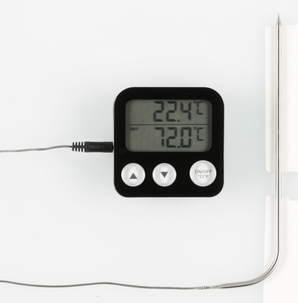 Stektermometer digital, svart