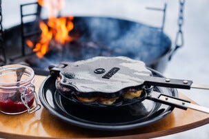 Espegard vaffeljern åpen ild, støpejern