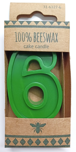 Tårtljus av bivax, siffror