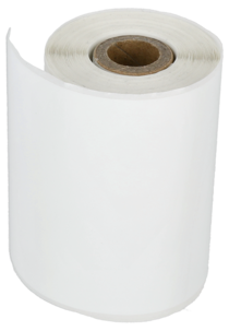 Ekstra store klistreetiketter 6 x 8 cm, hvite, 100-pakning