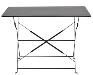 Hopfällbart bord, utemöbler metall