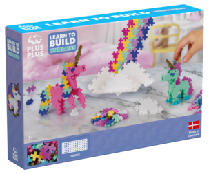 Plus-Plus Learn to build Enhörningar 275 bitar, från 5 år
