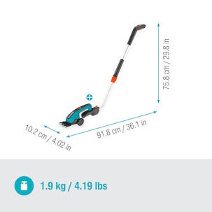 Gardena ClassicCut batteridrevet gressaks med hjul