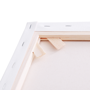 Kvadratisk canvas med ram, bomull, Sang, 3-pack
