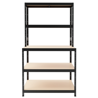 Förvaringshylla med arbetsbänk, 100 x 30 x 180 cm