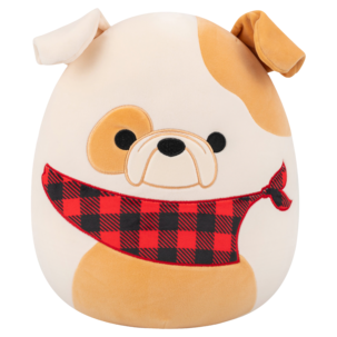 Squishmallows Brock Bulldog kosedyr, 30 cm