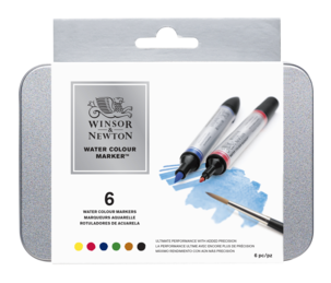 Akvarellilehtiö ja kynät