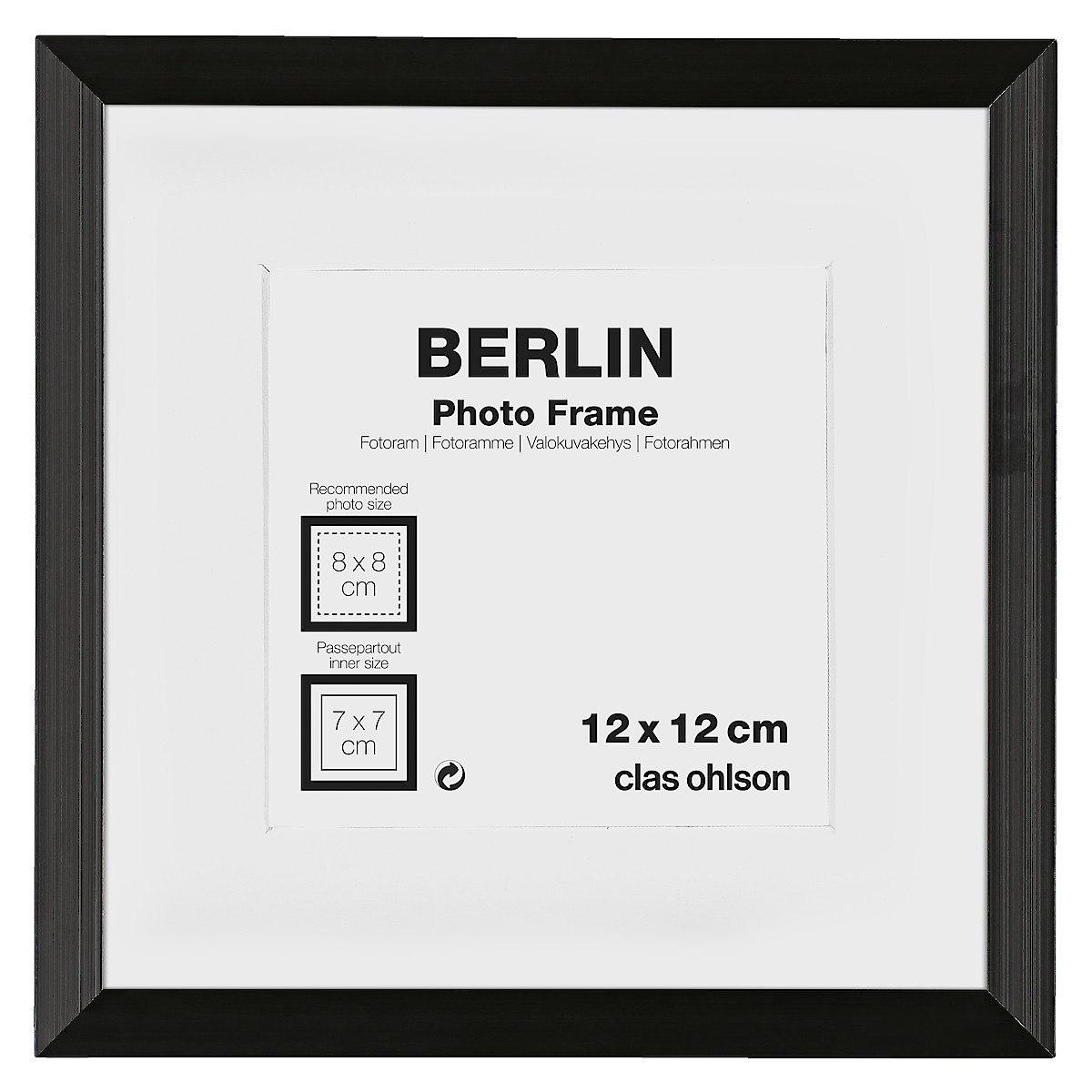 Fotoramme Berlin, svart
