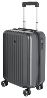 Kabinkoffert med 4 hjul, lav vekt, grå