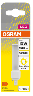 Kompaktlysrör LED G24D-1 5 W D10 Osram Dulux
