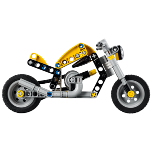 LEGO Technic gul motorsykkel 42225, fra 7 år