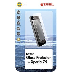 Krusell Nybro, skjermbeskyttelse i glass til Sony Z5 