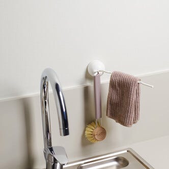 Disktrasehållare självhäftande, hållare med 2 krokar
