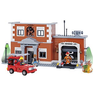 Cobi byggeklosser, brannstasjon