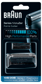 Braun 10B/20B Series 1/cruZer Ajopää musta