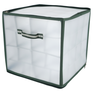 Nordfjord Joulupallojen säilytyslaukku läpinäkyvä 64 lokeroa