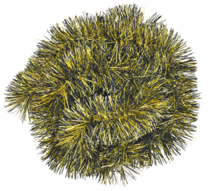 Glittergirlander i forskjellige farger, selges usortert