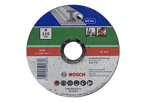 Kapskiva för metall 115 mm, Bosch