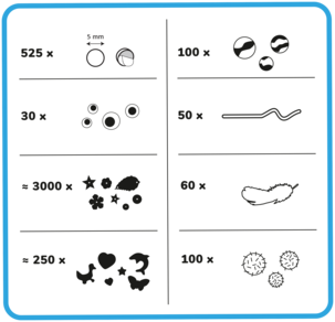 Pyssellåda 3500 delar, från 3 år