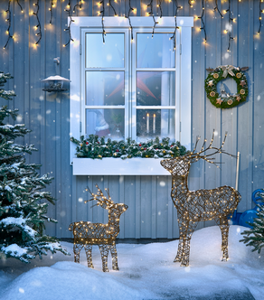 Reinsdyr med LED-lys, 105 cm