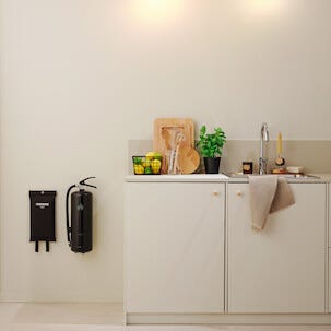 Houseguard Design Edition vit / svart brandsläckare 6 kg