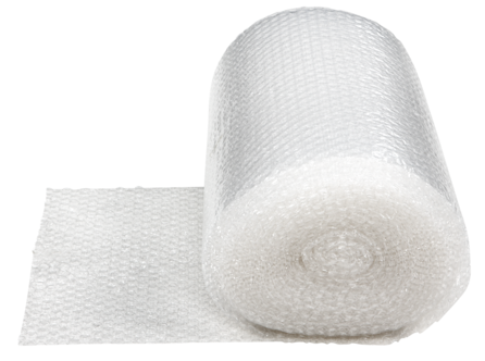 Bubbelplast på rulle