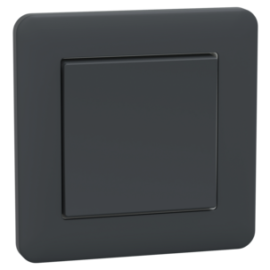 Schneider Exxact strømbryter 1-pol/trapp, innfelt, antrasitt