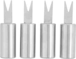 Majshållare rostfritt stål, 4-pack