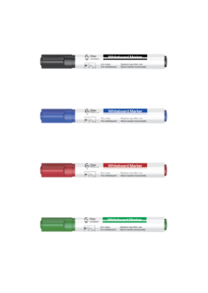 Whiteboardpennor rund spets, 4-pack