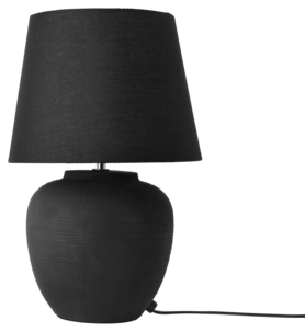 Northlight Selma bordslampa i svart keramik