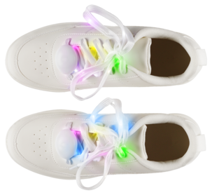 Kengännauhat, joissa vilkkuvat LED-valot, 2 kpl