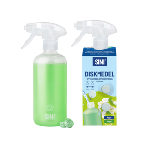 Sini diskmedel sprayflaska och 2 tabs, startset