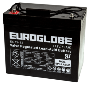AGM-batteri 12 V, 75 Ah