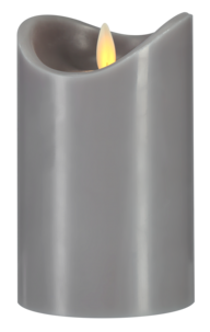 LED-kubbelys med flamme, 13 cm