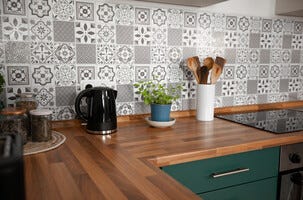 D-C-Fix självhäftande väggplattor 30,5 x 30,5 cm, 6-pack