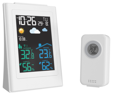 Digital väderstation med färgskärm