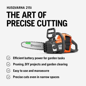 Husqvarna 215i batteridriven motorsåg 1 batteri 36 V
