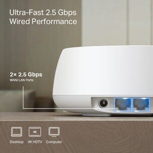 TP-Link Deco BE25 WiFi 7 KI mesh-router BE3600, 3-pakning