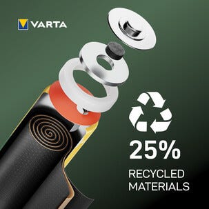 VARTA Recycled ladbare AA/HR6 batterier