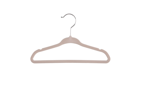 Galge med flossad yta för barnkläder, 6-pack