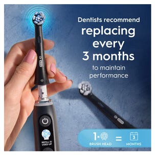 Oral-B iO Ultimate clean borsthuvud, svart