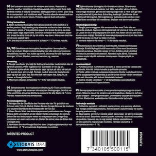 Tätningslist Omega-profil vit, 1-7 mm, Stokvis Tapes